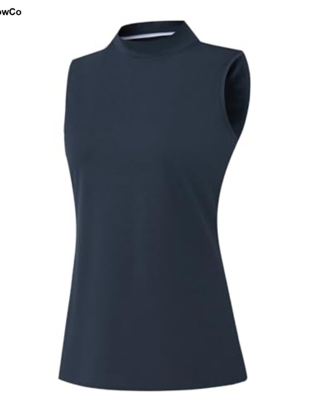 Women's Mock Neck Golf Tennis Tank Top Sleeveless Moisture Wicking Athletic